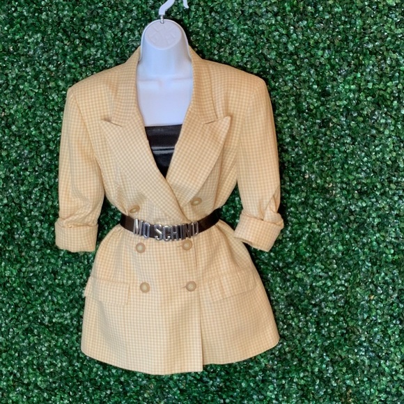 Vintage Evan Picone Check Double Breasted Blazer - Picture 8 of 13